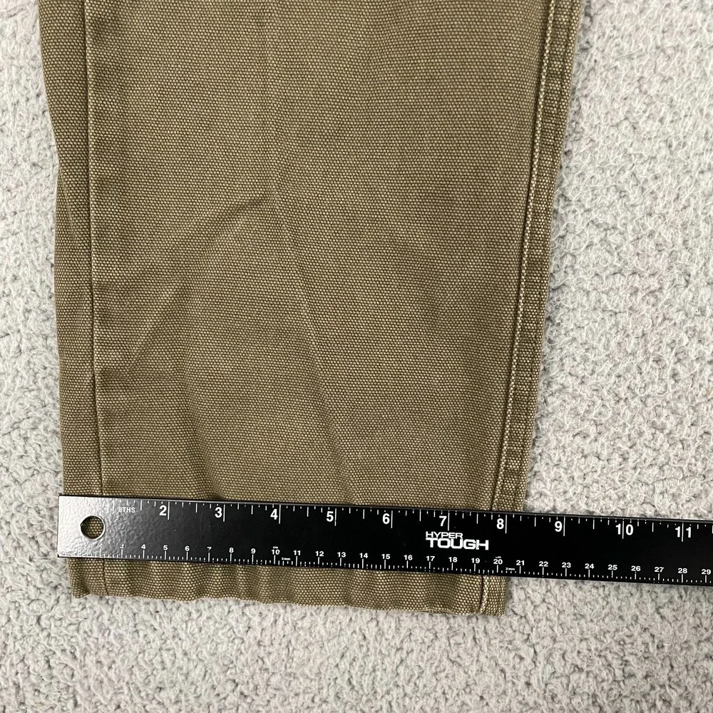 Orvis Rhino Field Pants Men 36x31 Brown Utility Canvas Twill Flat Front Chino